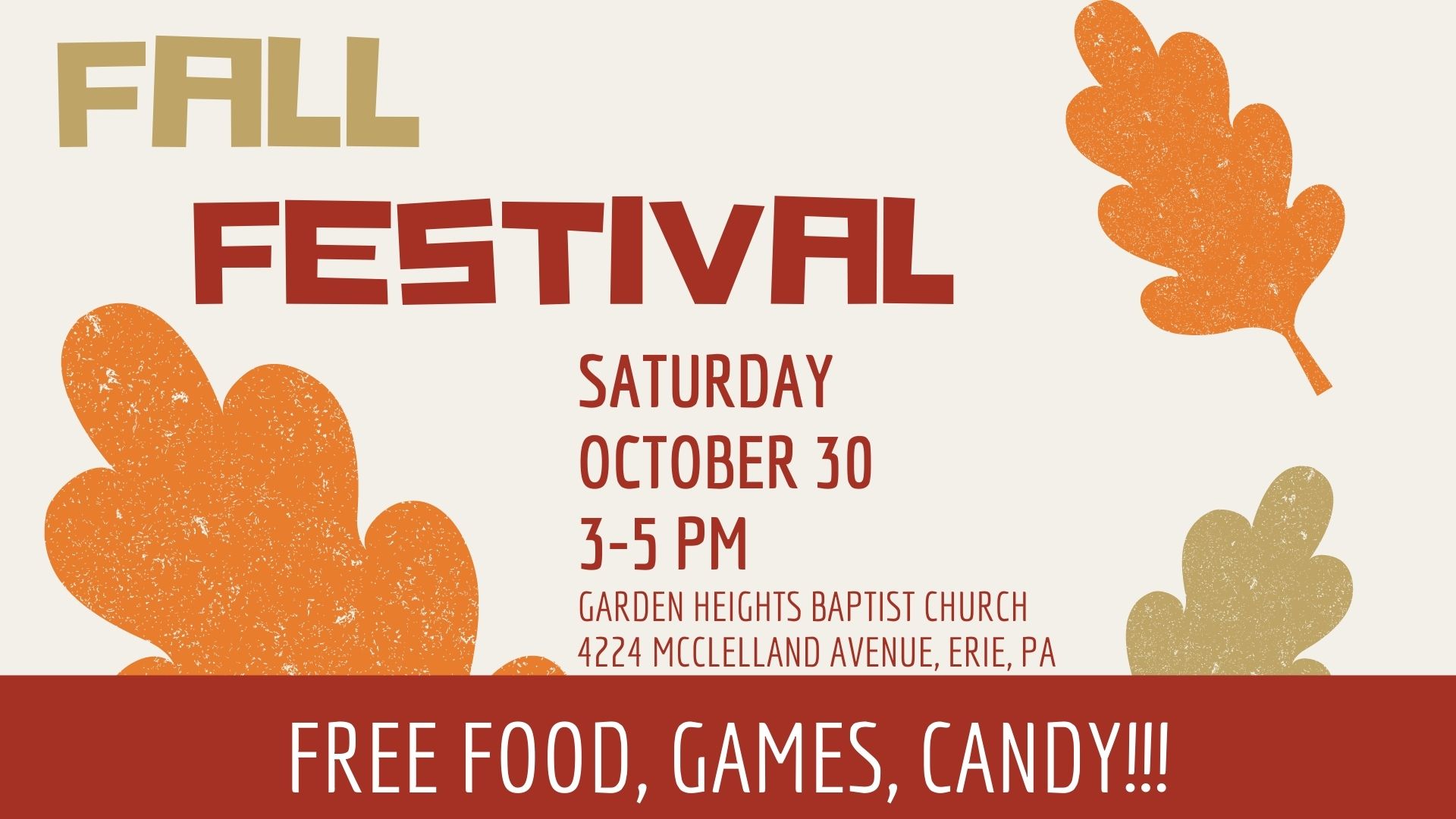 Garden Heights Baptist Church | Fall Festival